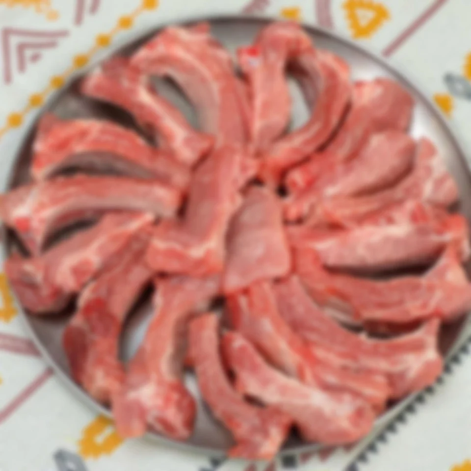 냉장 한돈 등갈비 1kg 유산균 국내산 돼지고기 돼지고기